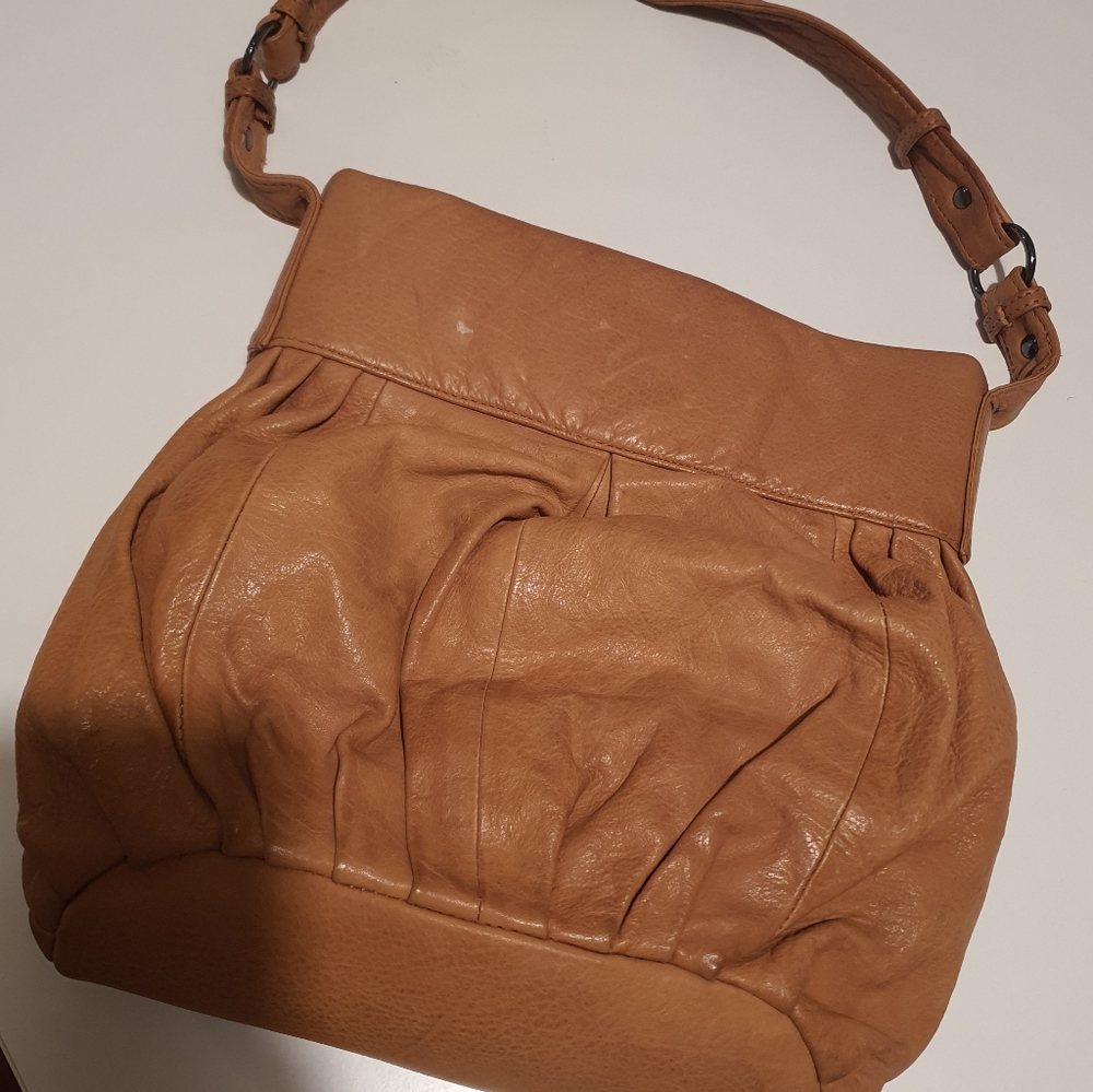 Tan Leather Handbag Gabee - Picture 2 of 7